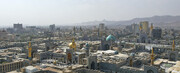 عکس با کیفیت تصویر هوایی از حرم امام رضا علیه السلام