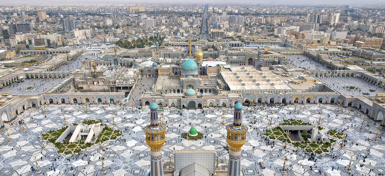 صحن پیامبر اعظم (صلی الله علیه و آله و سلم) حرم مطهر رضوی