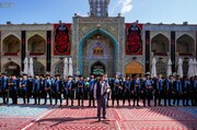مراسم دانش آموختگی دانشجویان دانشگاه «بابل» عراق در حرم حضرت امیرالمؤمنین (ع)