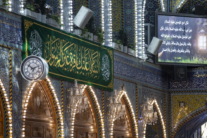 Spreading the manifestations of joy and roses at the Al-Abbas's (p) Shrine on the…
