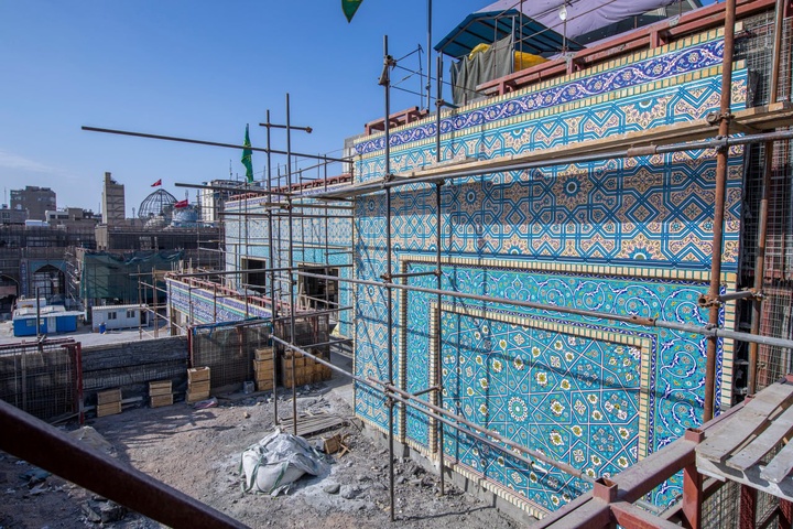 پیشرفت پروژه صحن عقیله زینب (سلام الله علیها) در کربلا
