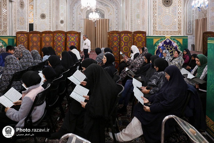 Foreign pilgrims begin new year in Imam Reza shrine 