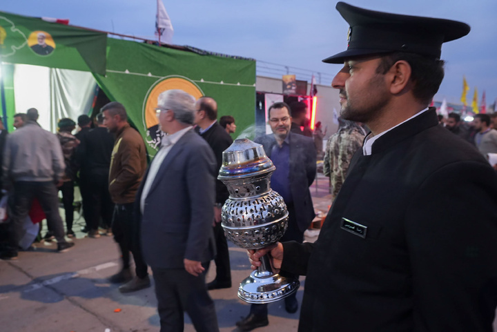 موکب آستان قدس رضوی در فرودگاه بغداد