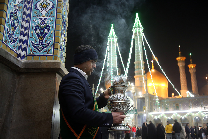 جشن میلاد امام باقر (ع) در حرم حضرت معصومه(س)