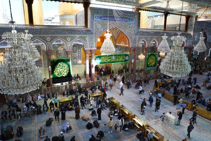 آذین بندی حرم مطهر امام حسین (ع) ویژه ولادت امام جواد(ع)