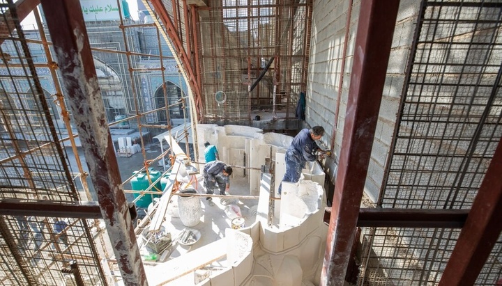تصاویری از ساخت پروژه موزه حرم مطهر امام حسین علیه السلام در صحن عقیله