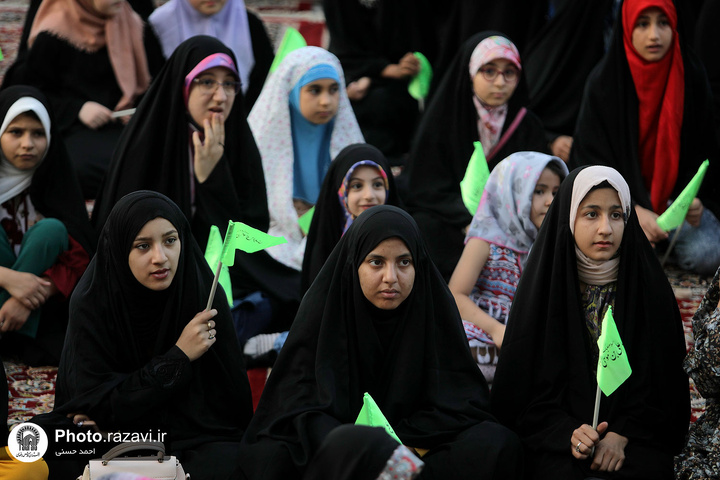Gathering for young Arab boys, girls in Imam Reza shrine to mark Imam Javad’s birth anniv. Gathering for young Arab boys, girls in Imam Reza shrine to mark Imam Javad’s birth anniv.