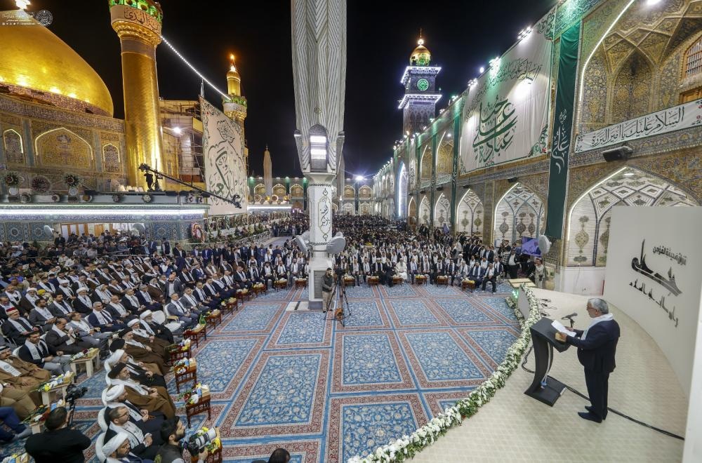 العتبة العلوية المقدسة تقيم احتفالها المركزي الخاص بمناسبة مولد أمير المؤمنين (ع) العتبة العلوية المقدسة تقيم احتفالها المركزي الخاص بمناسبة مولد أمير المؤمنين (ع)