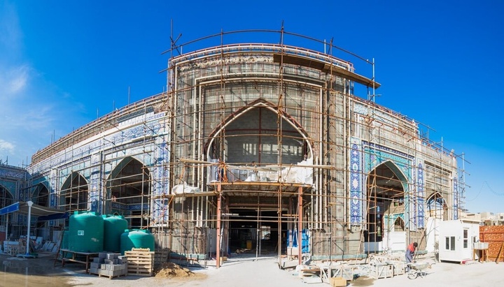 صحن عقیلہ سیدہ زینب علیہاالسلام میں میوزیم حرم مقدس حسینی کی تعمیر