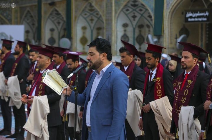 العتبة العلوية المقدسة تواصل رعايتها لمراسم التخرج لطلبة الجامعات العراقية
