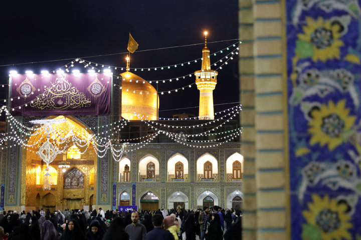 Imam Reza shrine atmosphere prior to mid-Sha’ban festivities

