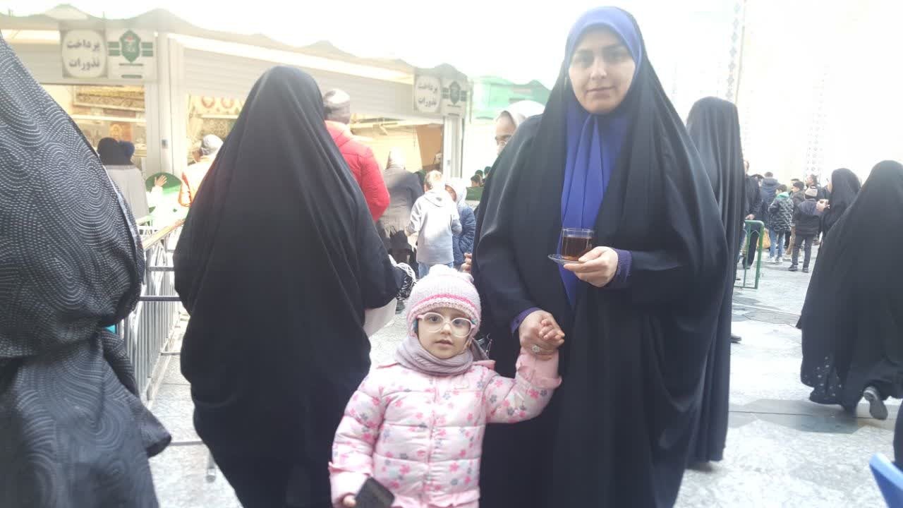 ذکر «بابا رضا بابا رضا» زائر چهار ساله مازندرانی