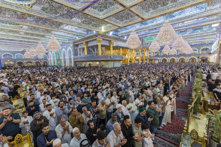 اقامه نماز  عید سعید فطر در بین الحرمین
