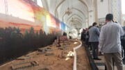 برپایی نمایشگاه تجسمی «قبرستان بقیع» در حرم مطهر رضوی