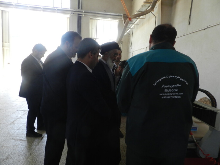 تکمیل مرحله اول ساخت اسکلت چوبی ضریح جدید حرم مطهر حضرت معصومه (س)