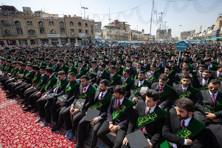 جشن فارغ التحصیلی دانشجویان عراقی در کربلا معلی