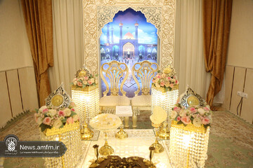 اتاق عقد حرم حضرت معصومه(س) آماده میزبانی از زوج‌های جوان در دهه کرامت