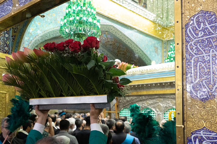 مظاهر الزينة في العتبة الرضوية بذكرى ميلاد الامام الرضا(ع)