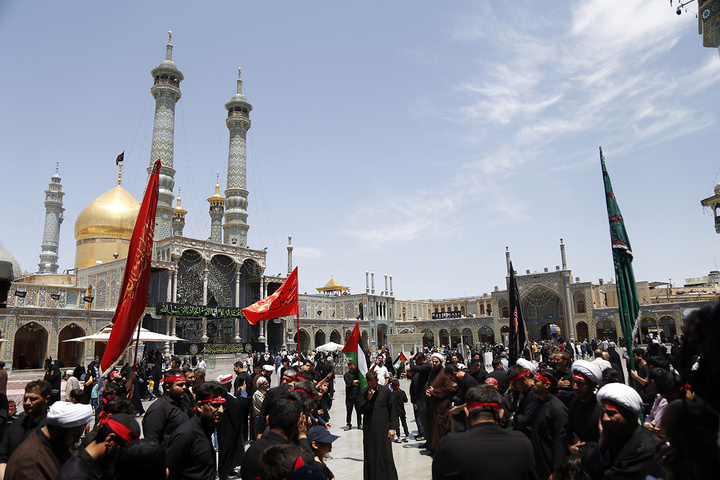 عزاداری سالروز شهادت امام جواد علیه السلام در حرم بانوی کرامت