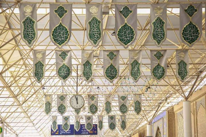 آماده سازی حرم مطهر علوی برای عید سعید غدیرخم