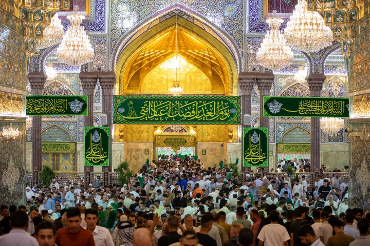 آذین بندی حرم مطهر امام حسین علیه السلام ویژه عید سعید غدیرخم