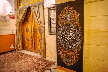 سیاه پوش کردن حرم مطهر حضرت رقیه(س) به مناسبت ماه محرم