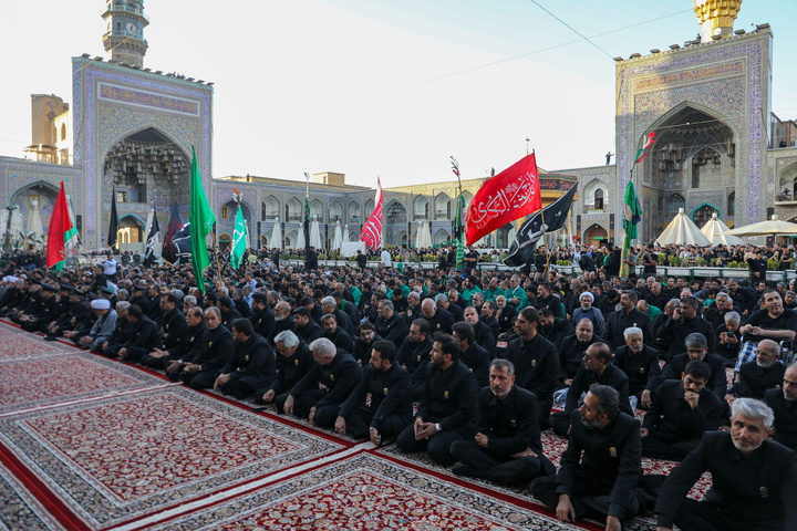 ‘Mourning Permission’ special ceremony got underway in Imam Reza shrine