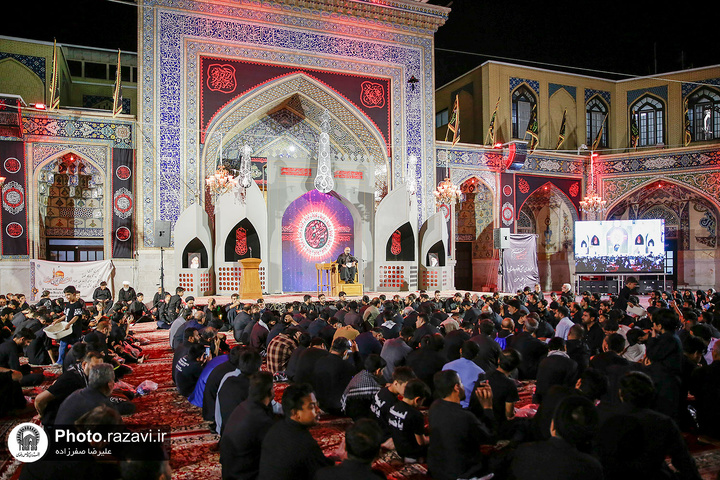 Urdu-speaking mourning processions gather in shrine's Hussainyah