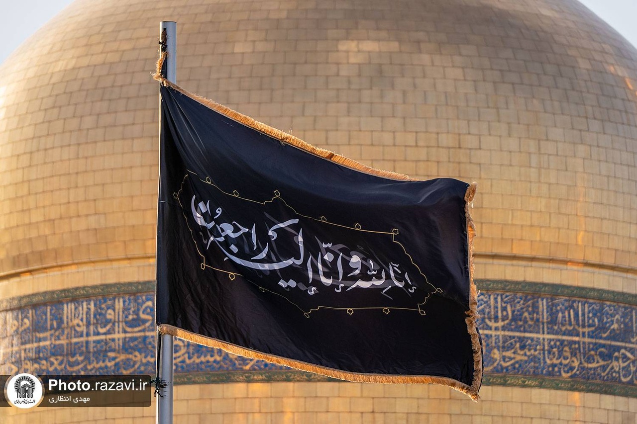 Imam Reza shrine’s sacred sites black-clad to mark Nasrallah’s martyrdom