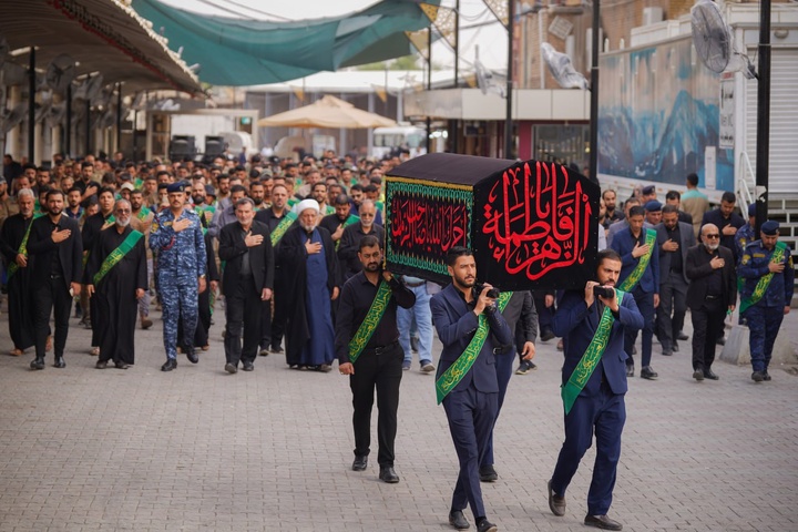 عزاداری ایام فاطمیه در حرم مطهر امامین عسکریین علیهم السلام