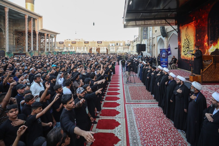 عزاداری ایام فاطمیه در حرم مطهر امامین عسکریین علیهم السلام