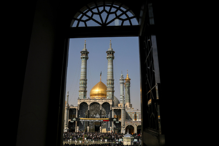 Razavi servants participate in mourning ceremonies at Hazrat Masoumeh shrine