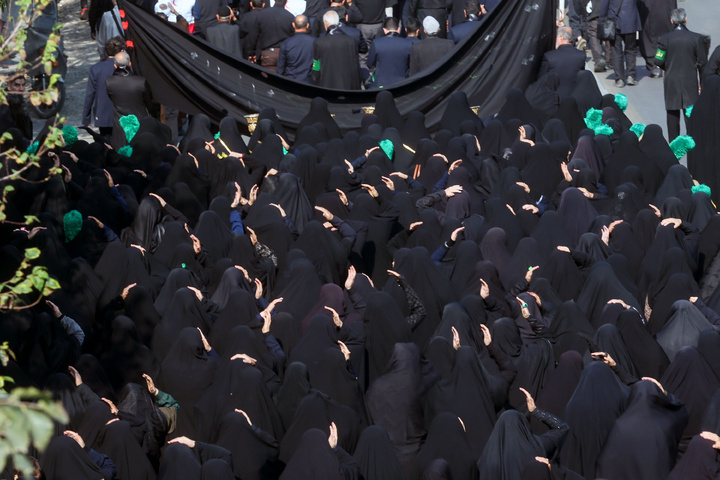 Razavi servants participate in mourning ceremonies at Hazrat Masoumeh shrine