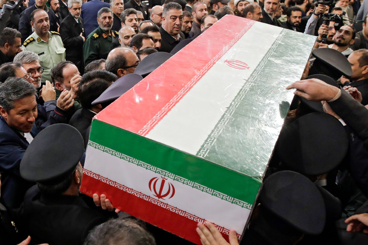 Ceremony to bid farewell to body of martyred General Nilforoushan underway in Imam Reza shrine