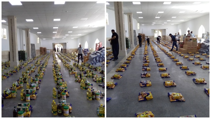 Imam Reza shrine distributes food packages among Lebanese pilgrims