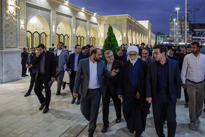 Project to refurbish the façade of Qibla Square inaugurated at Imam Reza shrine