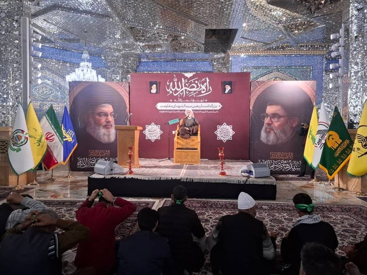 مجلس إحياء ذكرى أربعين سيد شهداء المقاومة في العتبة الرضوية المقدسة مجلس إحياء ذكرى أربعين سيد شهداء المقاومة في العتبة الرضوية المقدسة