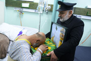 Razavi servants visit wounded at hospital in Lebanon