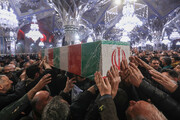 Farewell to bodies of 12 anonymous martyrs of Sacred Defense in Mashhad