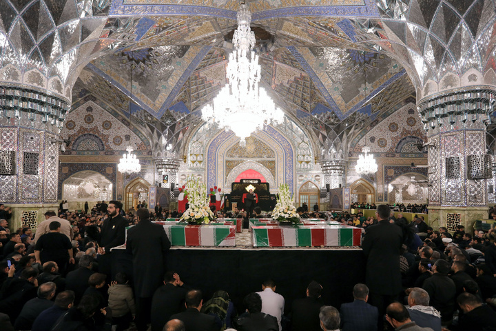 Farewell to bodies of 12 anonymous martyrs of Sacred Defense in Mashhad