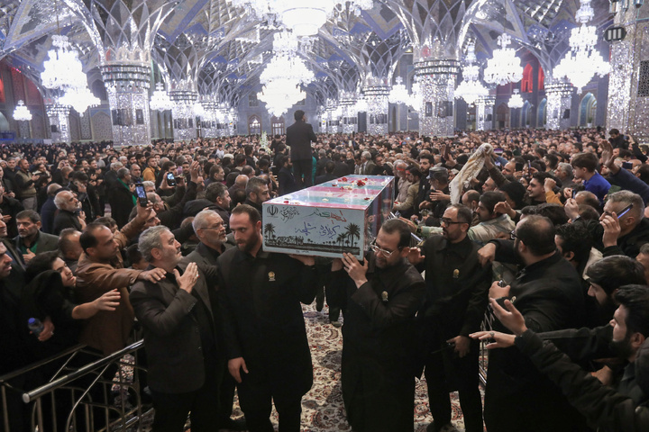 Farewell to bodies of 12 anonymous martyrs of Sacred Defense in Mashhad