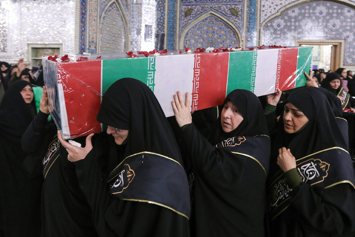 Farewell to bodies of 12 anonymous martyrs of Sacred Defense in Mashhad