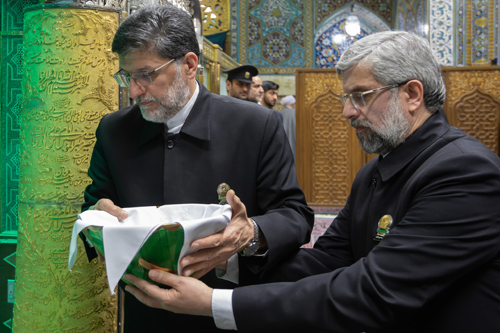 Dusting ceremony held for Imam Reza shrine