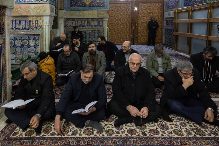 Dusting ceremony held for Imam Reza shrine