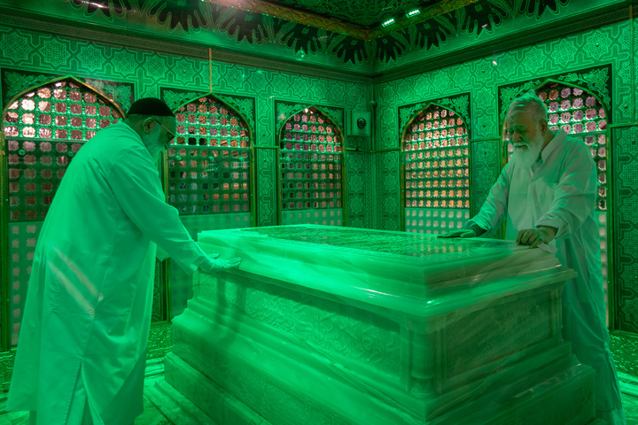 Dusting ceremony held for Imam Reza shrine