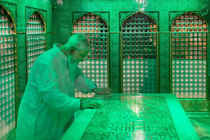 Dusting ceremony held for Imam Reza shrine