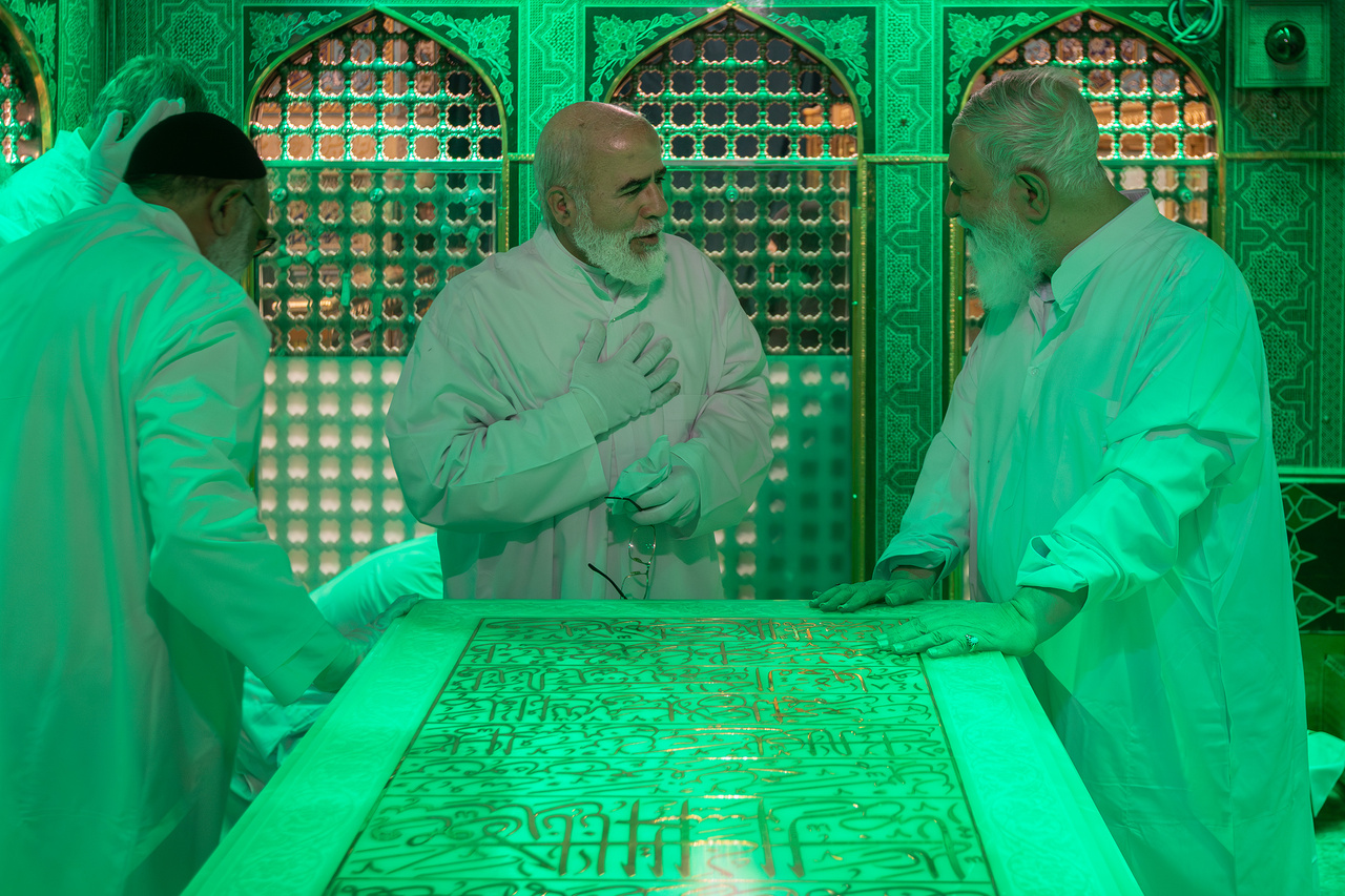 Dusting ceremony held for Imam Reza shrine