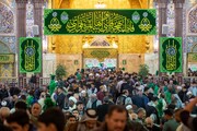 آذین بندی حرم مطهر امام حسین(ع) به مناسبت ولادت حضرت زهرا(س)