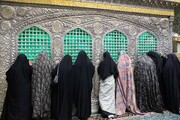 Two Christian women convert to Islam at Imam Reza shrine