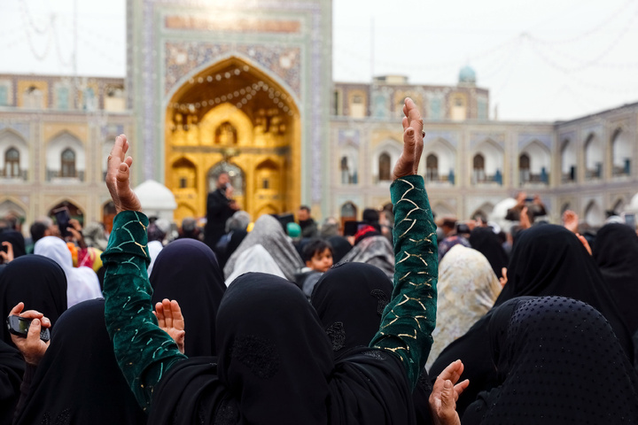 First-time pilgrim nomads from across the country gather at Imam Reza shrine